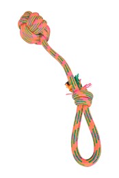 Zabawka do ciągnięcia piłki ze sznurkiem dla psa Pomarańczowy