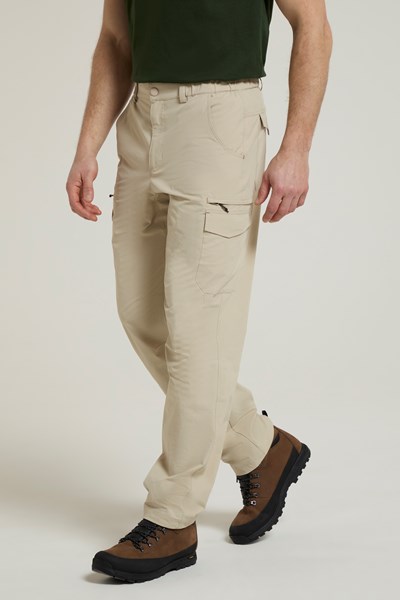 Oak Mens Ripstop Trousers - Beige