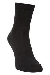 Chaussettes Laine Mérinos Longueur 1/4 Homme Noir