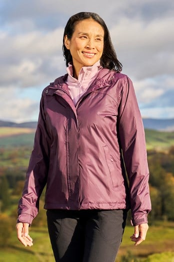 Torrent Womens Lightweight Waterproof Jacket Dark Purple