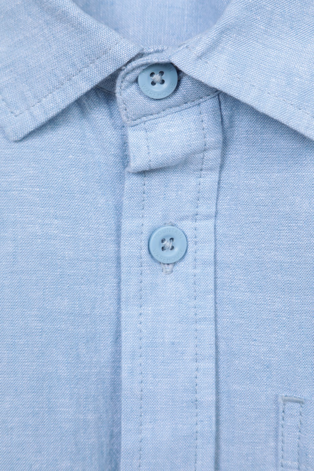 Mountain Warehouse Men's Lowe Shirt Short Sleeve Top Cotton Linen Formal Wear - Picture 21 of 52