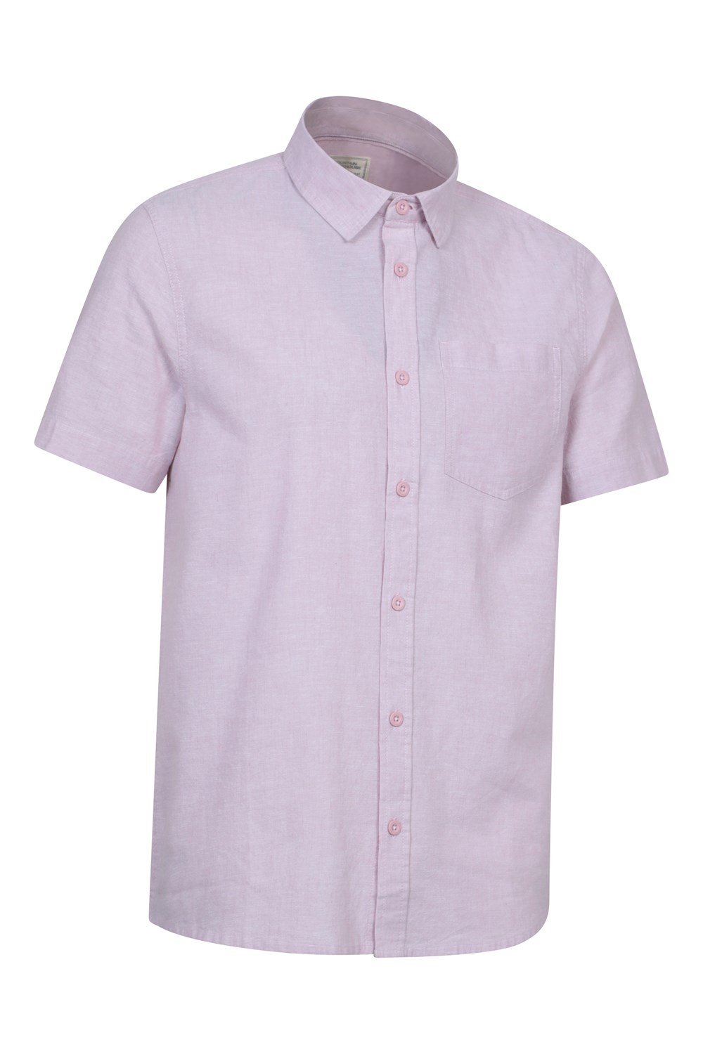 Mountain Warehouse Men's Lowe Shirt Short Sleeve Top Cotton Linen Formal Wear - Picture 26 of 52
