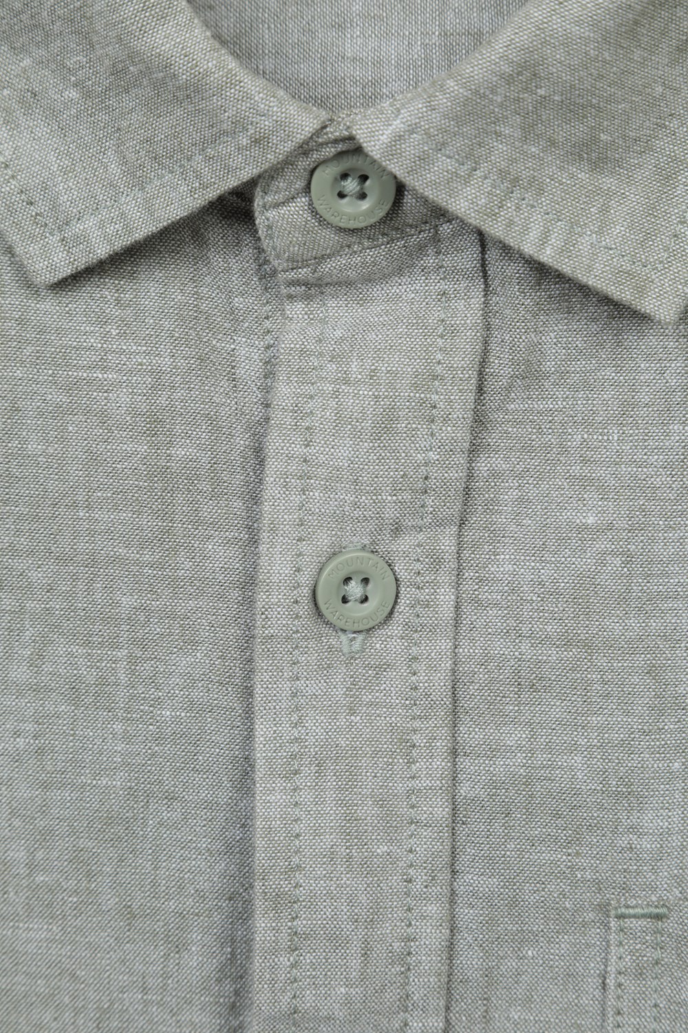 Mountain Warehouse Men's Lowe Shirt Short Sleeve Top Cotton Linen Formal Wear - Picture 39 of 52