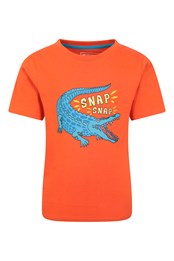 Snappy Croc Bio-Baumwoll Kinder T-Shirt Orange
