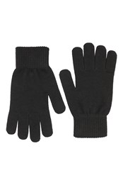 Everyday guantes de punto para mujer Negro