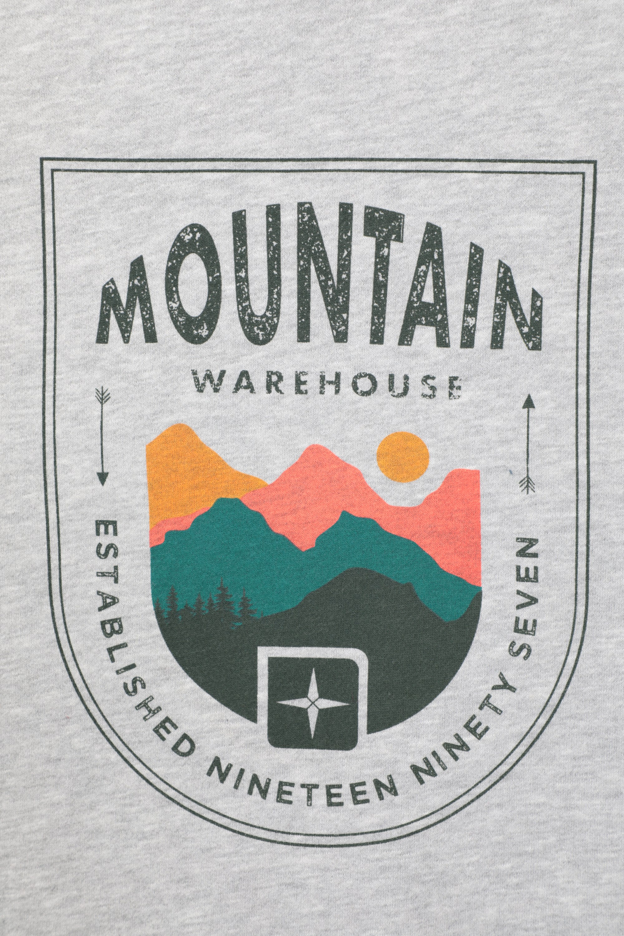 Crest Mountain Mens Graphic Hoodie