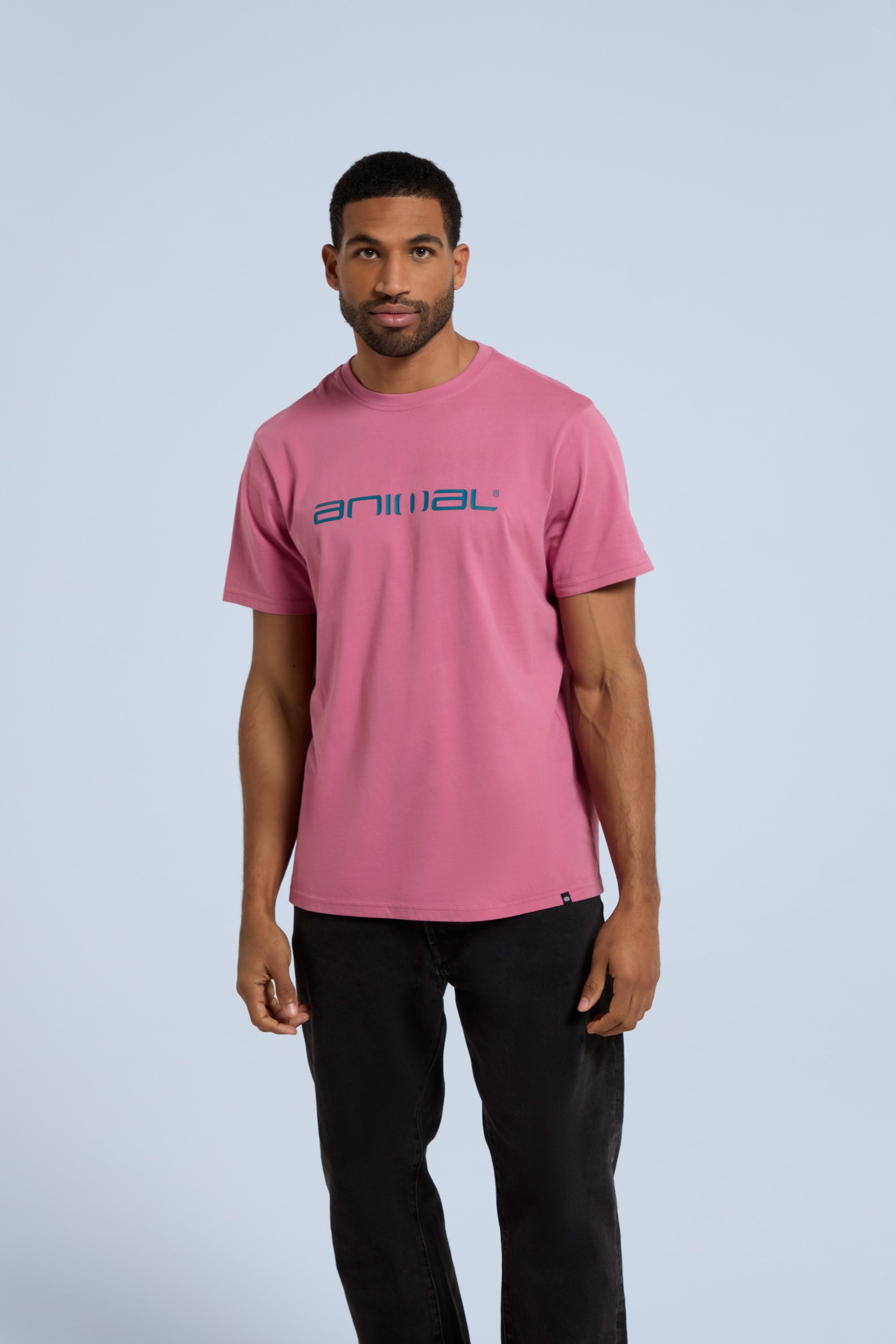 Leon Mens Organic Relaxed Tee - Pink