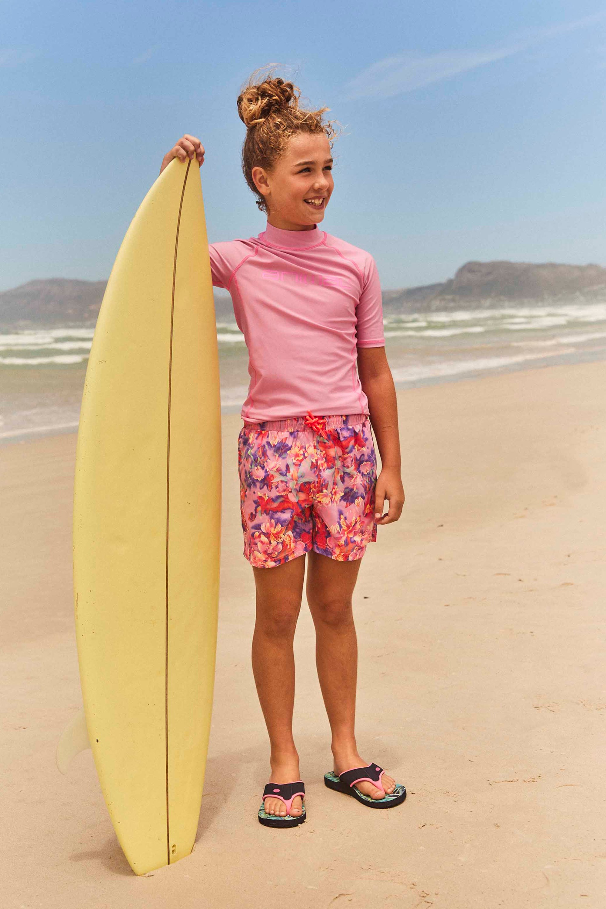Jetsetter Kids Recycled Printed Boardshort - Pink