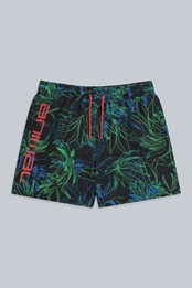 Jed Kids Recycled Printed Boardshorts Navy