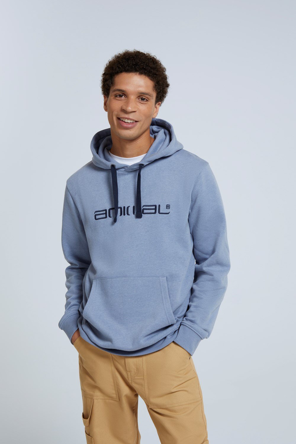 Animal Mens Driver Logo Hoodie Male Casual Relaxed Fit Organic Cotton ...