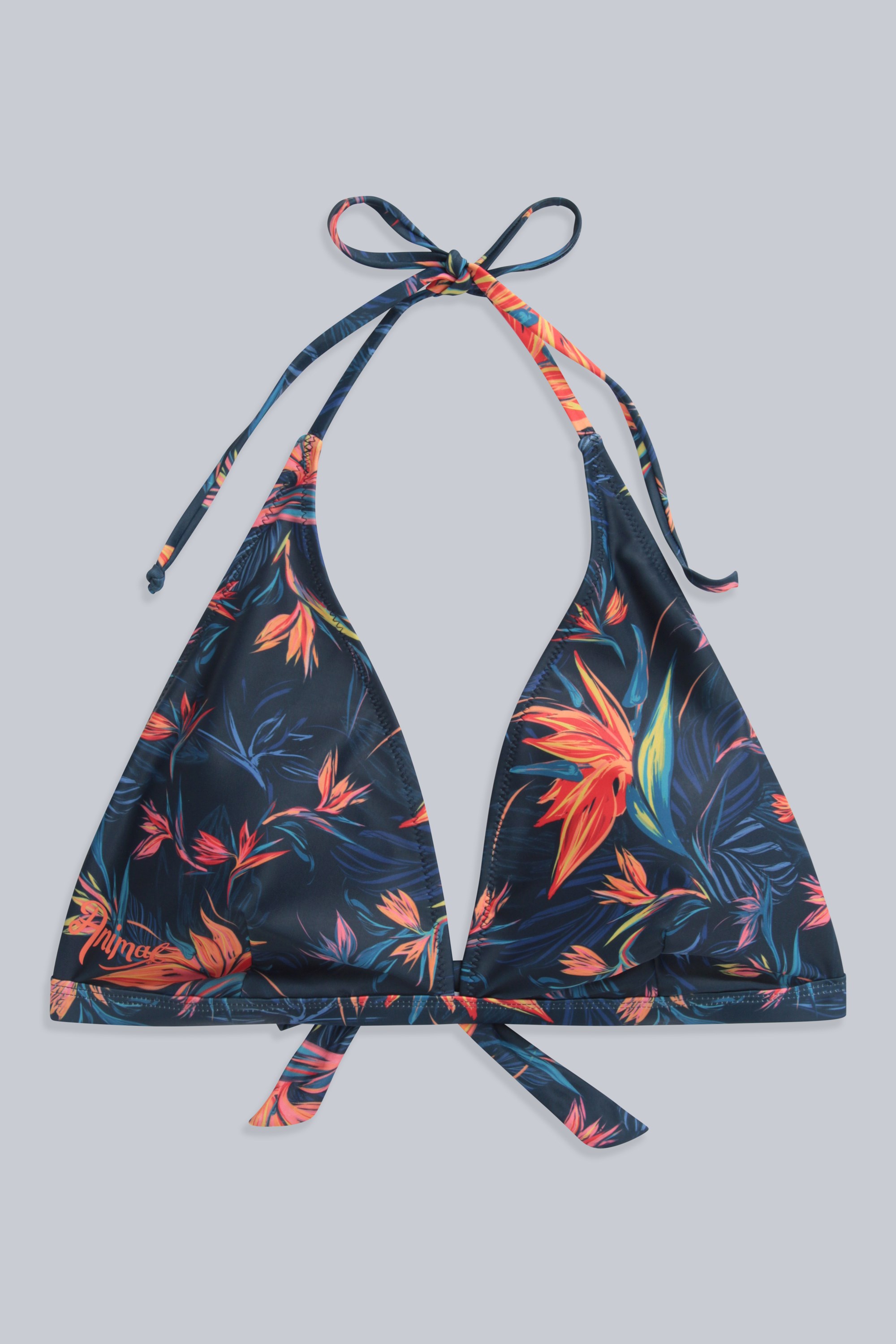 Iona Womens Halter Printed Bikini Top - Coral – Animal