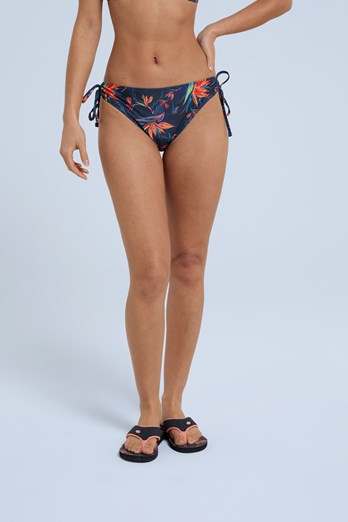 Iona Womens Tie Side Bikini Bottoms Orange