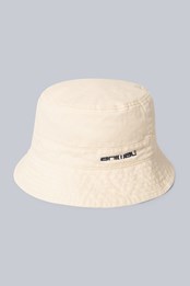 Indie sombrero tipo pescador orgánico para mujer Crema