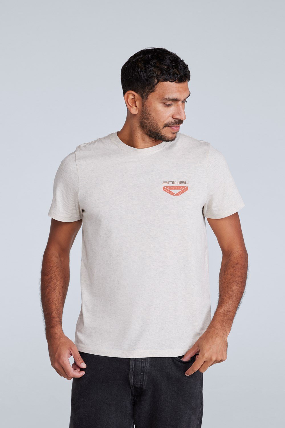 Animal Mens Jacob T-Shirt Cotton Relaxed Fit Short Sleeve Shirt Casual - Picture 109 of 236