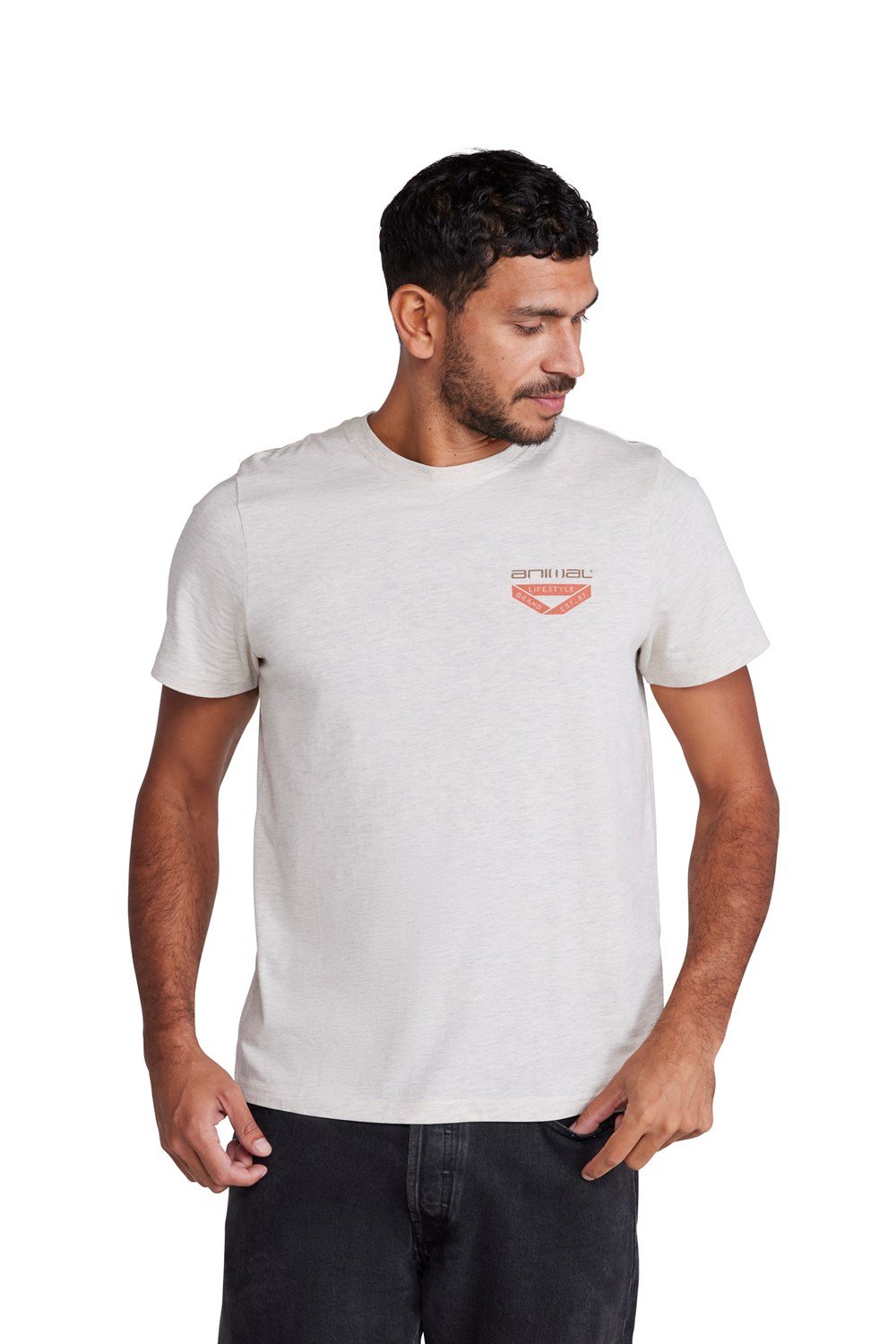 Animal Mens Jacob T-Shirt Cotton Relaxed Fit Short Sleeve Shirt Casual - Picture 115 of 236