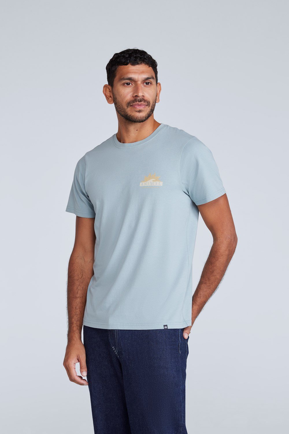 Animal Mens Jacob T-Shirt Cotton Relaxed Fit Short Sleeve Shirt Casual - Picture 118 of 236