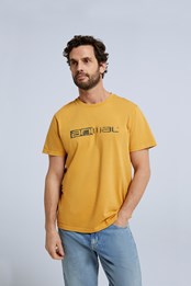 Jacob camiseta orgánica para hombre Mostaza