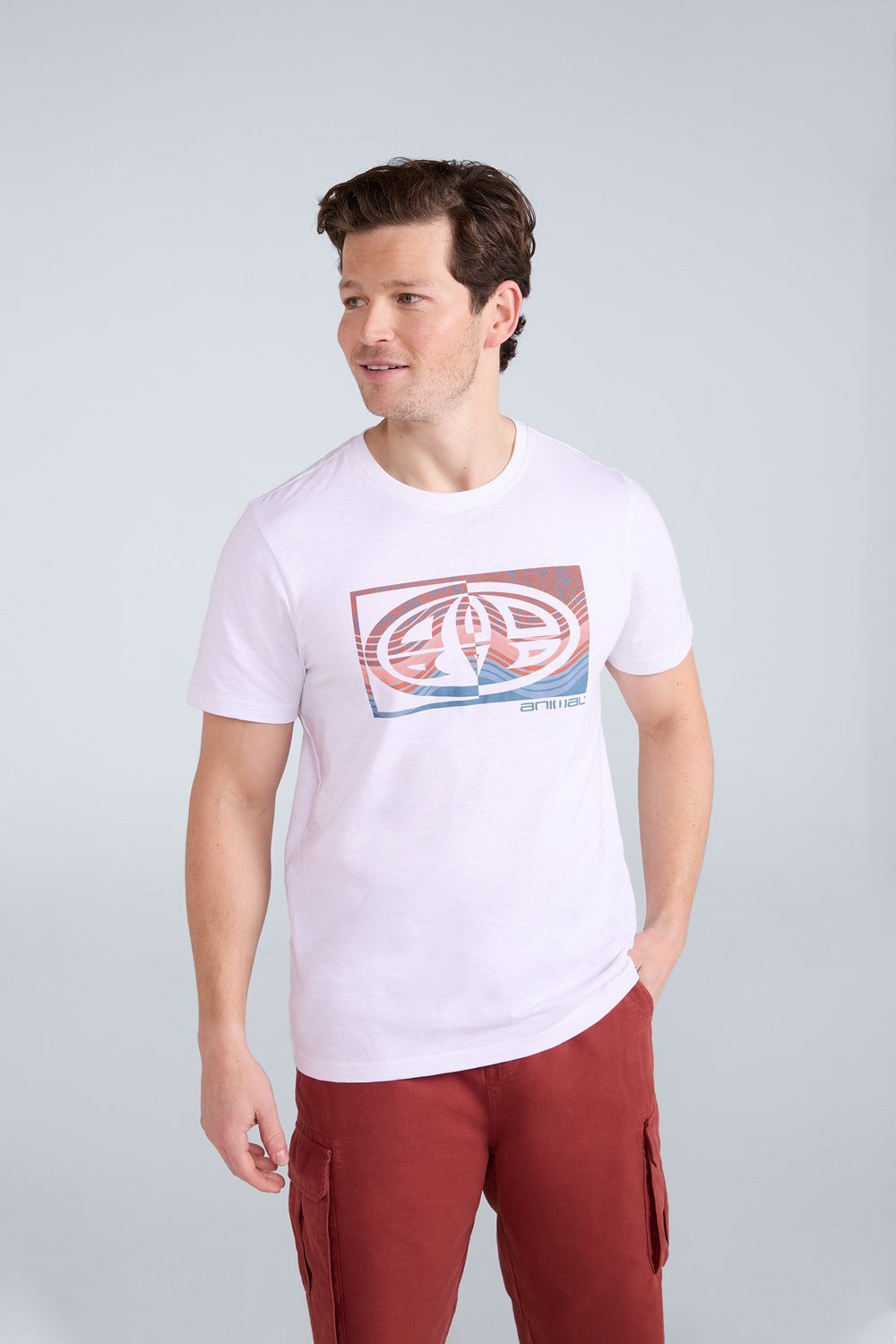 Animal Mens Jacob T-Shirt Cotton Relaxed Fit Short Sleeve Shirt Casual - Picture 227 of 236