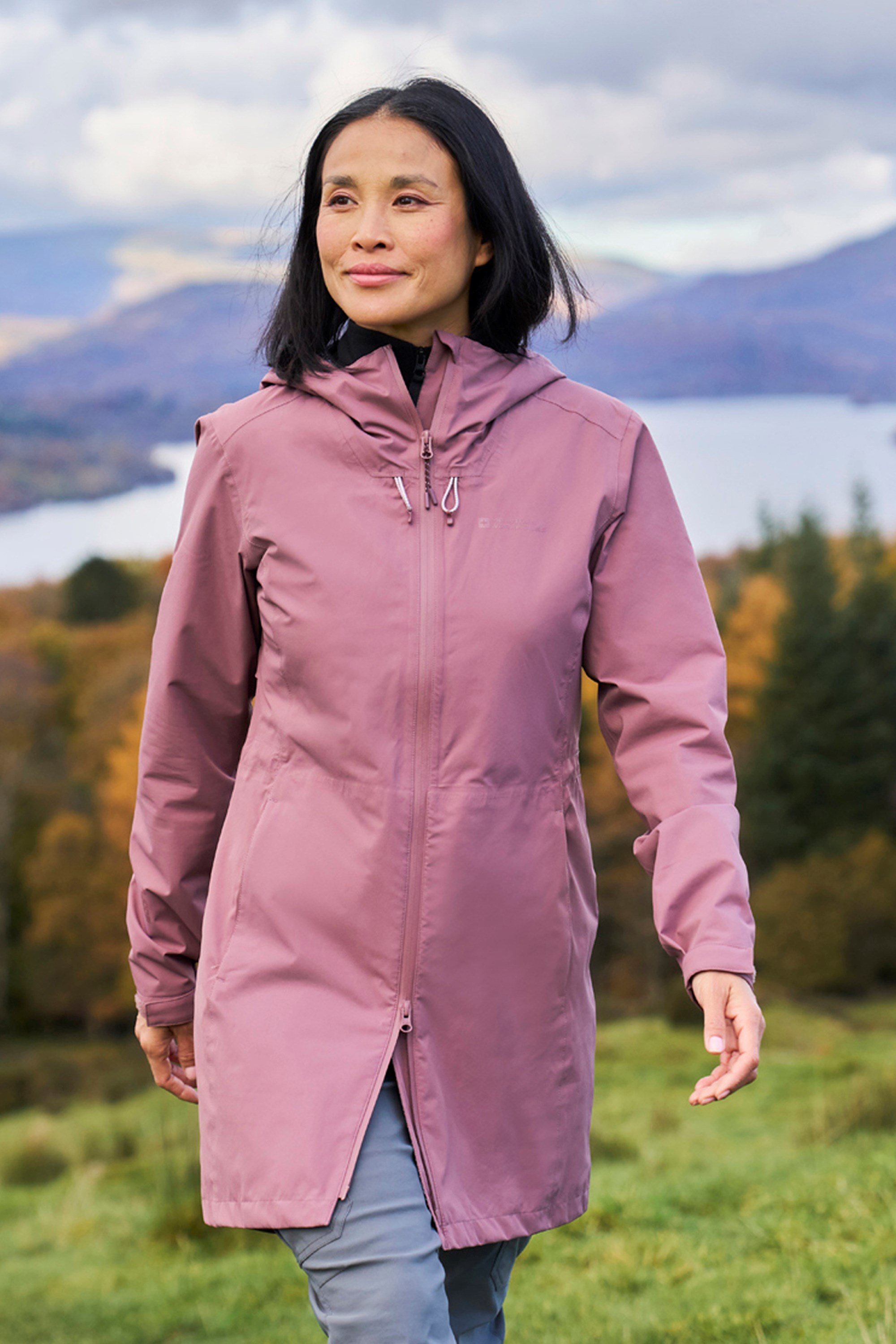Mountain Warehouse Solstice Extreme Womens 2.5 Layer Rain Jacket Pink Size 4