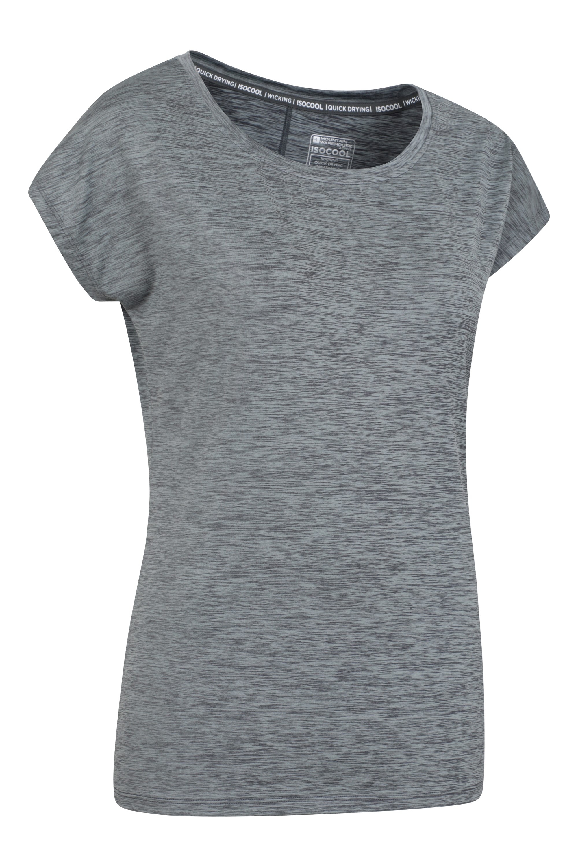 (マウンテン・ウェアハウス) Mountain Warehouse レディース Panna Vネック 半袖 Tシャツ トップス MW374 (ブラック) Panna Womens V-Neck T-Shirt | Mountain Warehouse GB