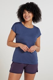 Panna II Womens UV Loose T-Shirt Navy