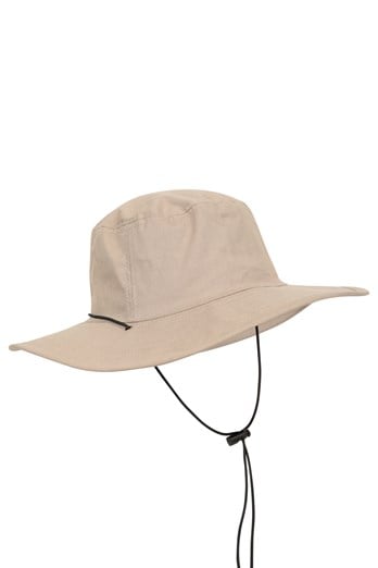 Ikemiter Outdoor Folding Hat Wide Brim Summer Waterproof Quick-Drying Practical Men's Hat Beige Default
