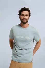 Classico t-shirt en coton biologique homme Bleu Paon