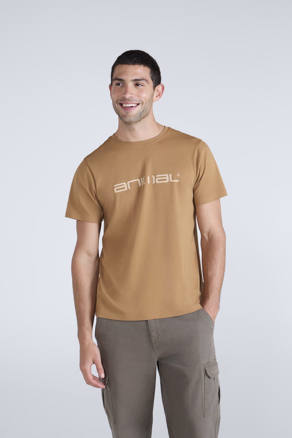 Animal Classico Men's Logo T-Shirt Casual Short Sleeve Round Neck Top - Picture 96 of 129