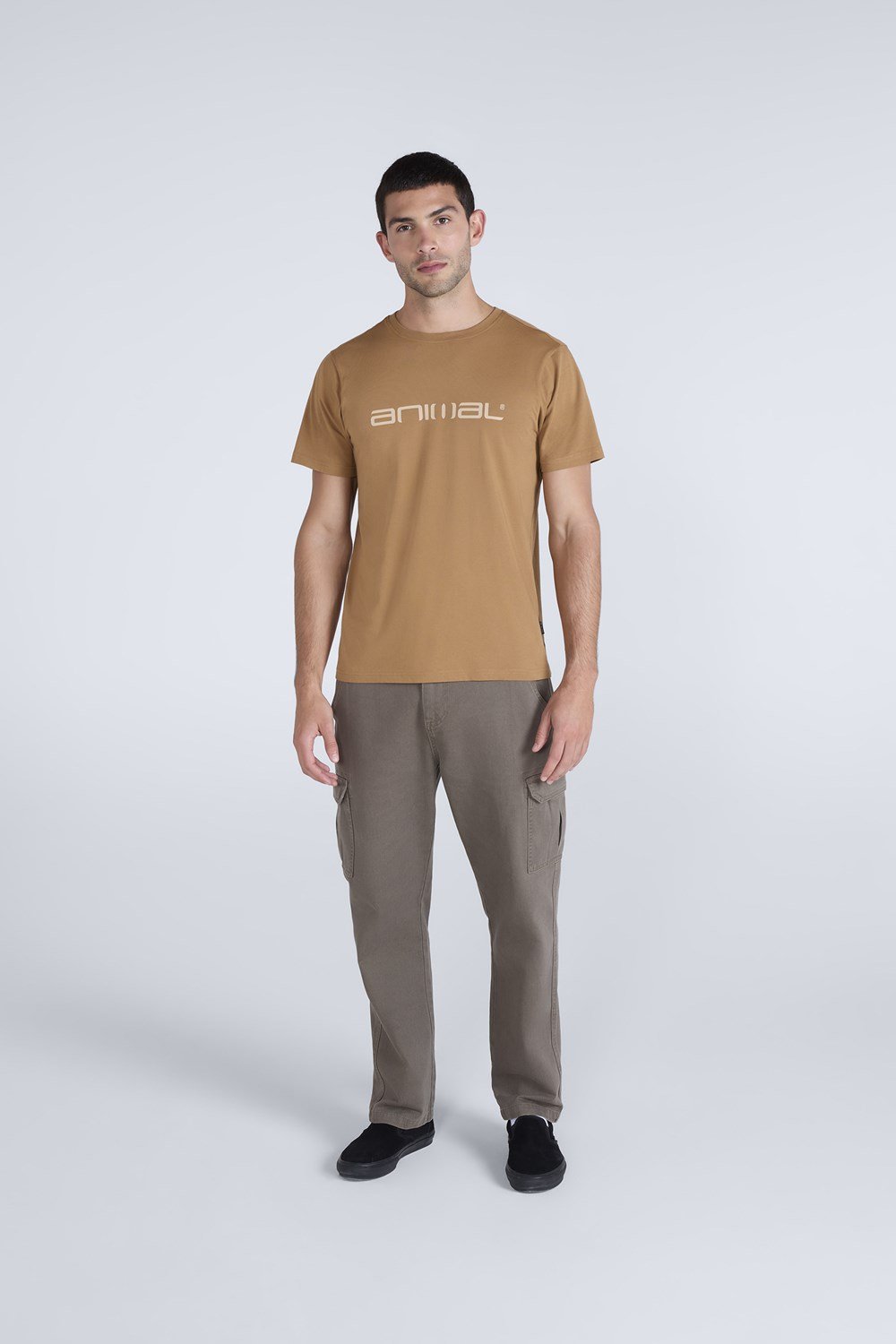 Animal Classico Men's Logo T-Shirt Casual Short Sleeve Round Neck Top - Picture 98 of 129
