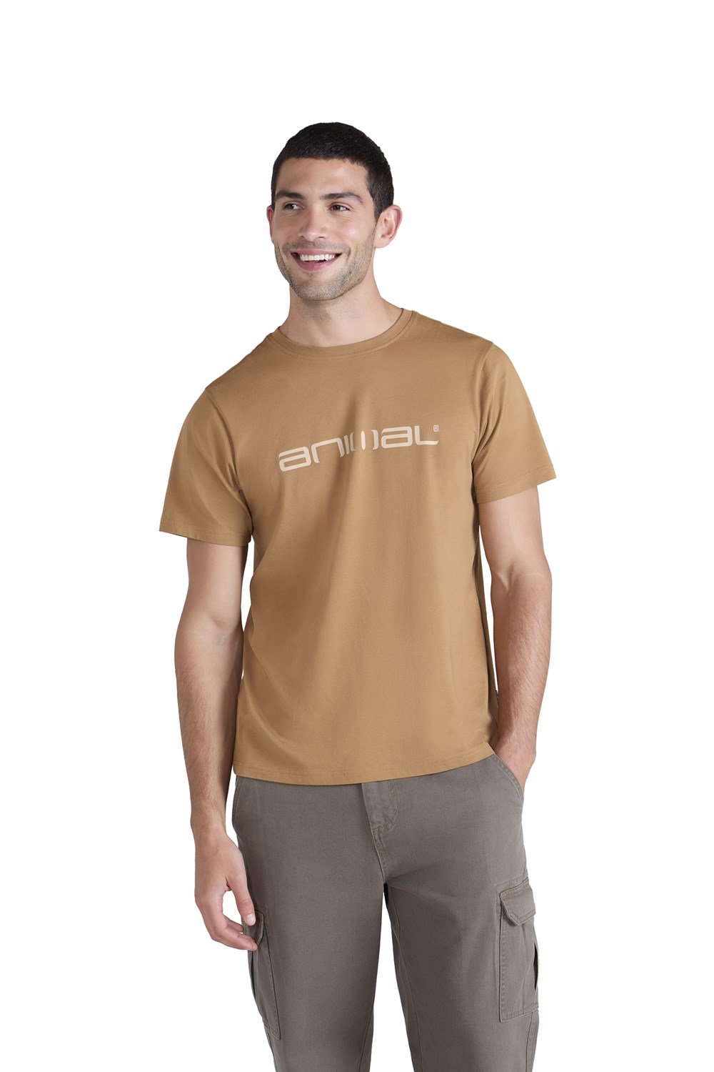 Animal Classico Men's Logo T-Shirt Casual Short Sleeve Round Neck Top - Picture 106 of 129