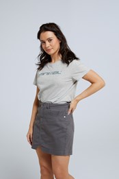 Marina Womens Organic Logo T-Shirt Grey
