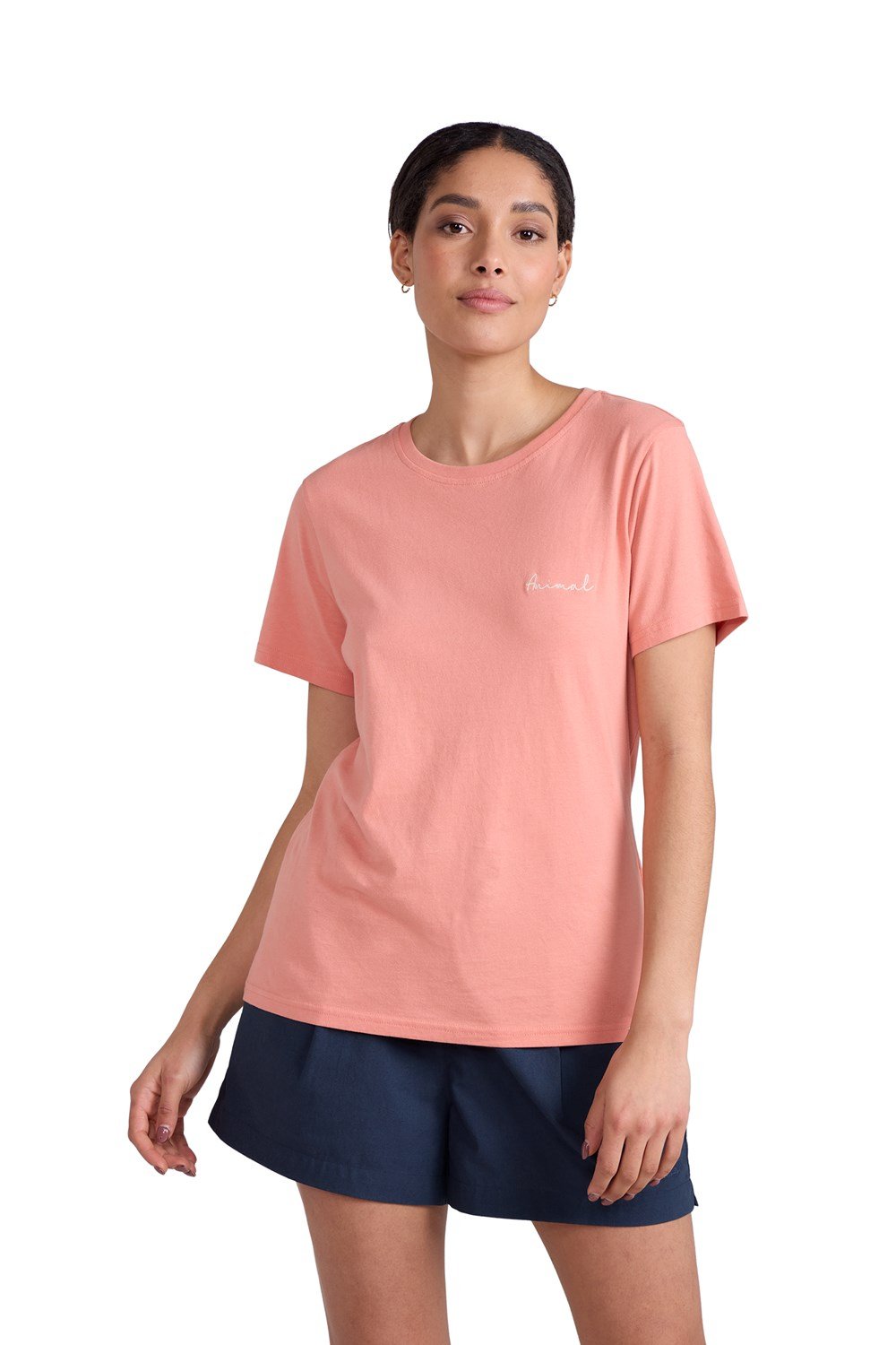 Animal Marina Womens Logo T-Shirt Cotton Short Sleeve Breathable Shirt - Picture 80 of 98