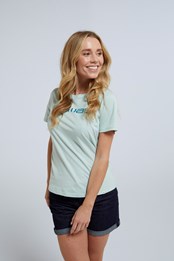Marina Womens Organic Logo T-Shirt Teal
