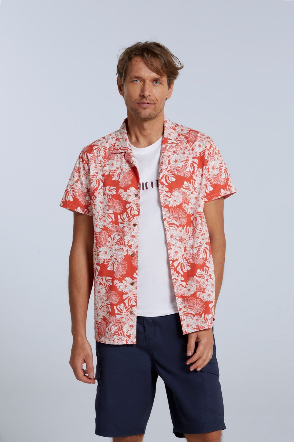 Animal Will Men's Printed Shirt Lightweight Cotton Tee Casual Summer Top - Picture 29 of 44