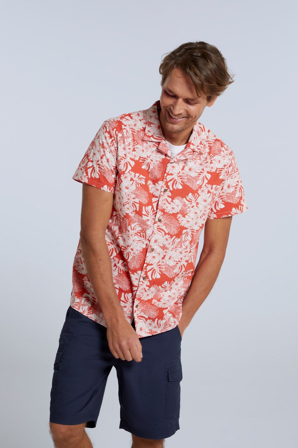 Animal Will Men's Printed Shirt Lightweight Cotton Tee Casual Summer Top - Picture 33 of 44