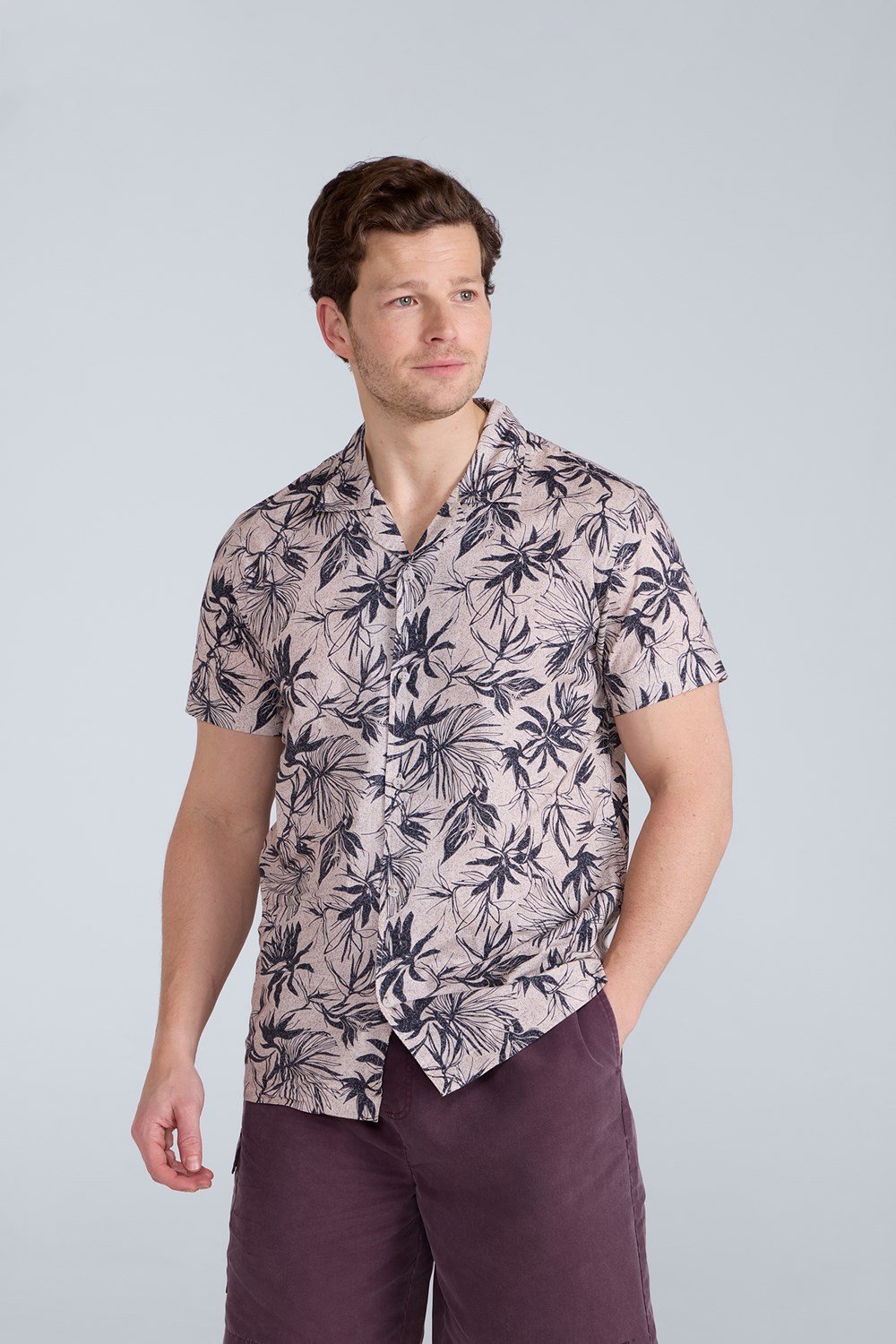 Animal Will Men's Printed Shirt Lightweight Cotton Tee Casual Summer Top - Picture 39 of 44