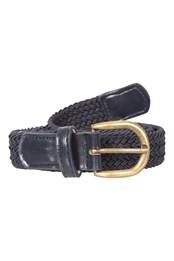 Womens Woven Belt Navy
