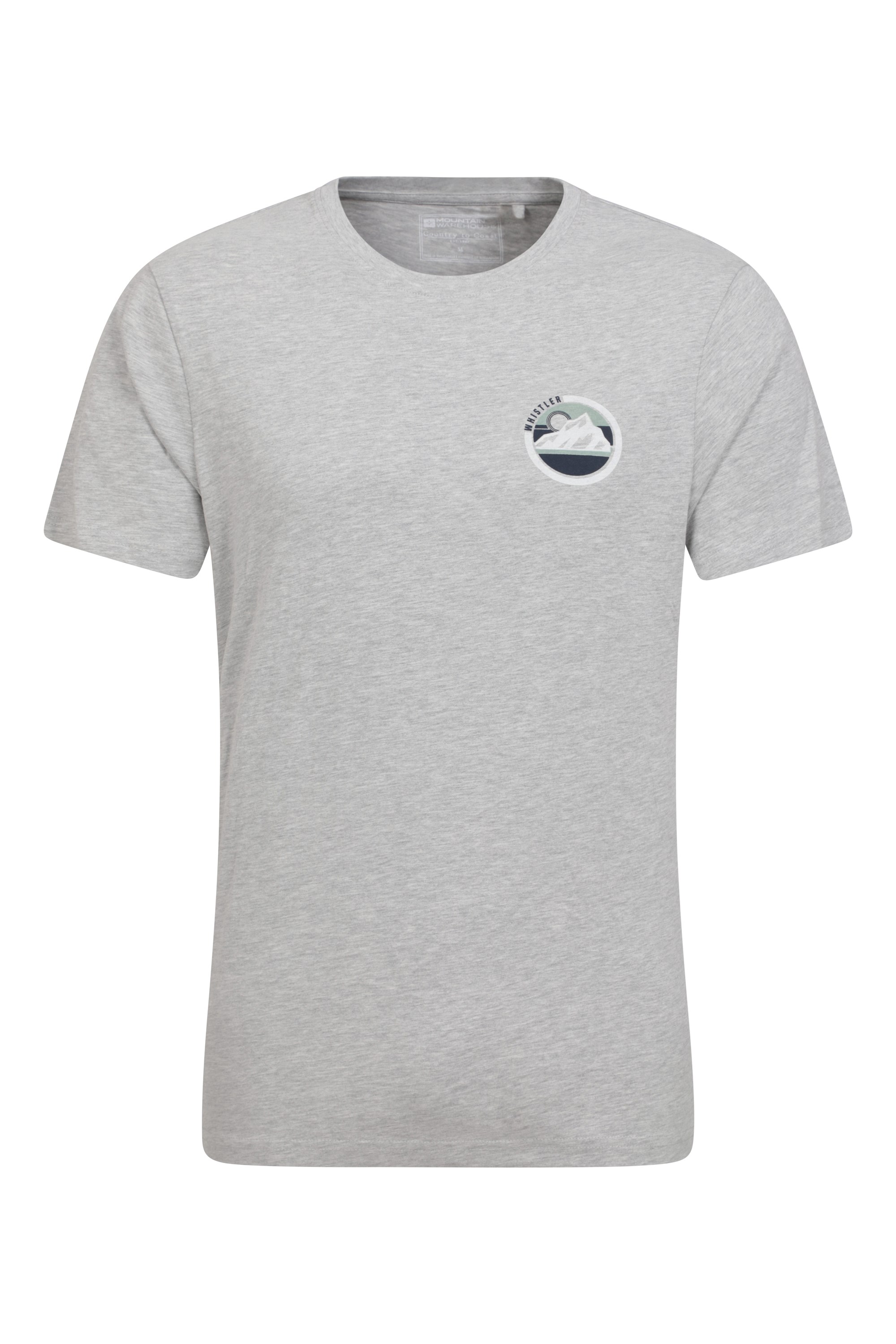 whistler mountain mens t-shirt - grey