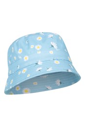 Printed Kids Bucket Hat Light Blue