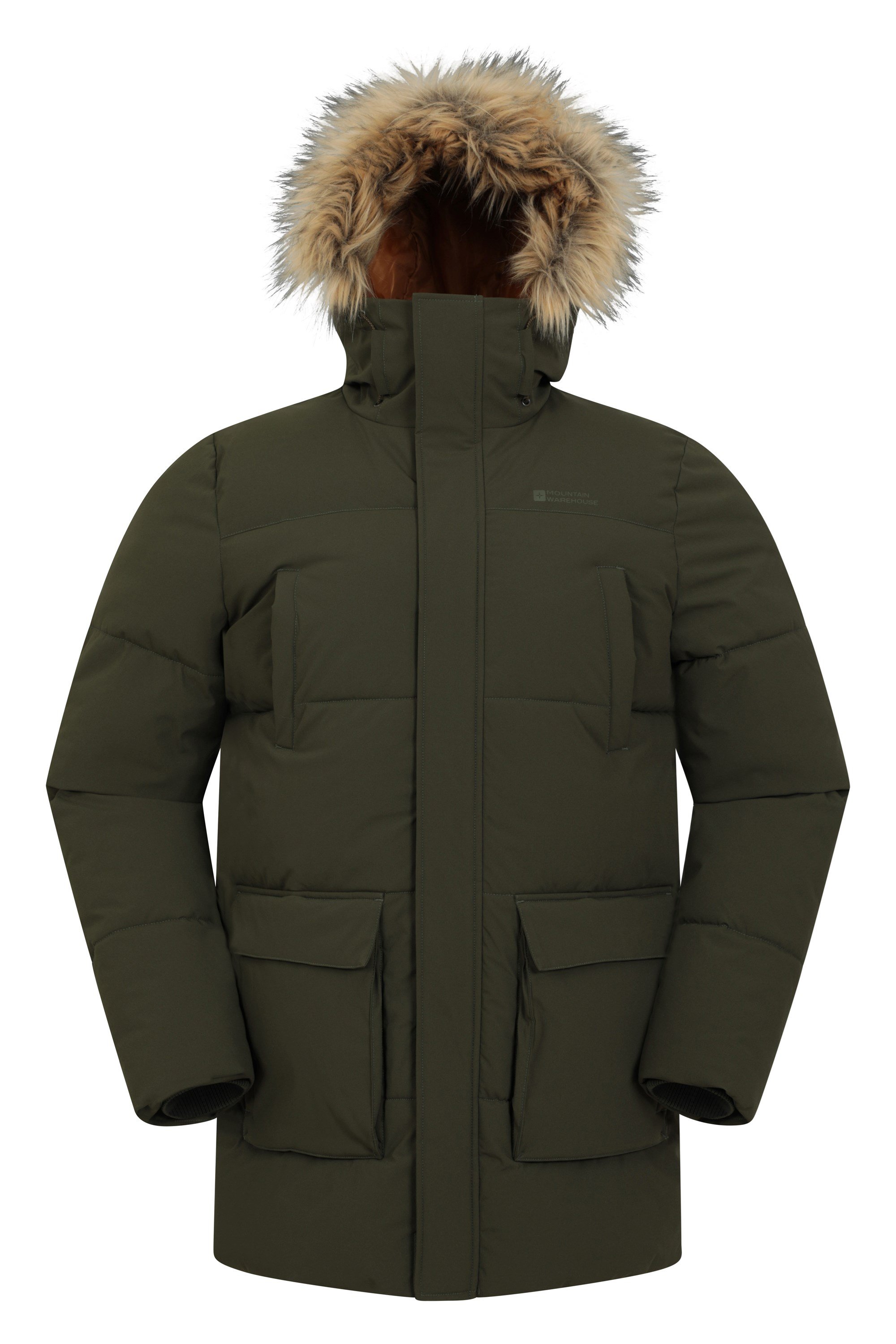 Fern Mens Water Resistant Padded Parka | Mountain Warehouse AU