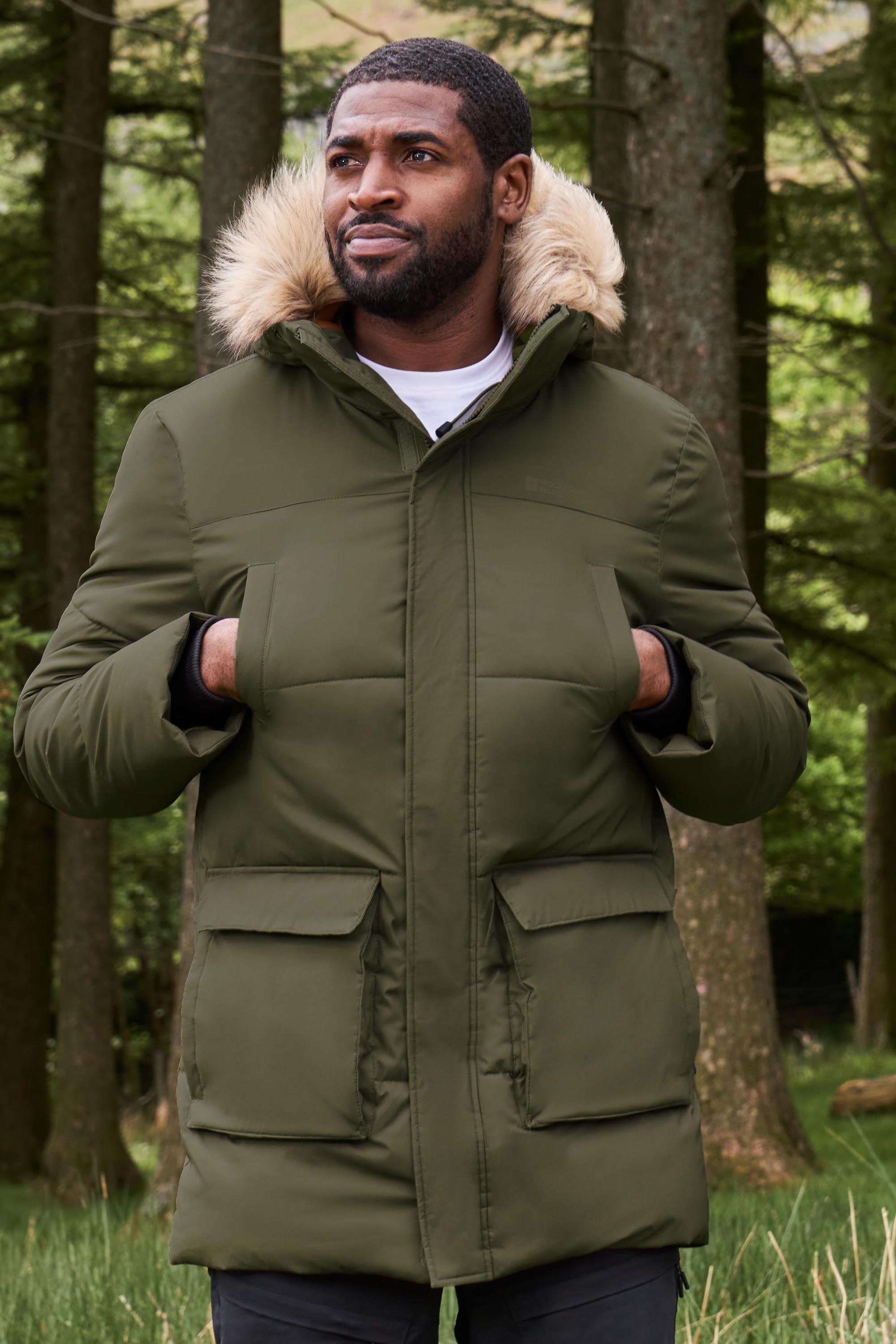 Woods Men's Kang Thermal Insulated Hooded Winter Parka Jacket Warm  Water-Resistant, Olive