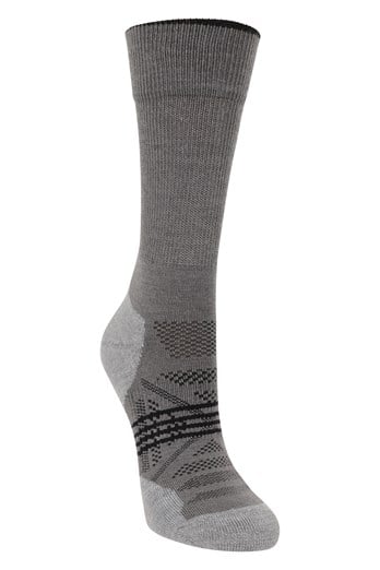 Womens Lightweight Merino Mid-Calf Socks Black