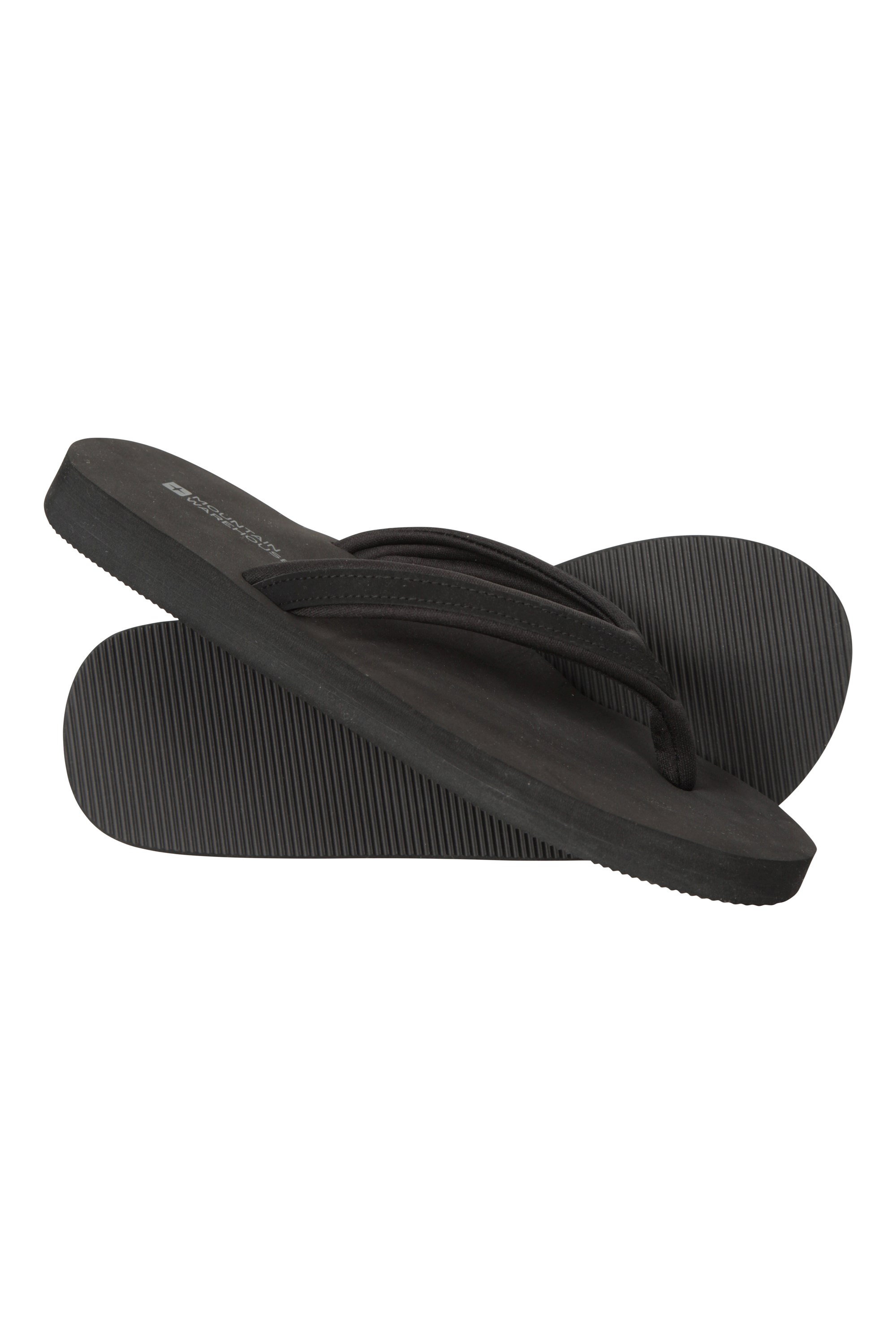 Vacation Womens Recycled Flip Flops - Black