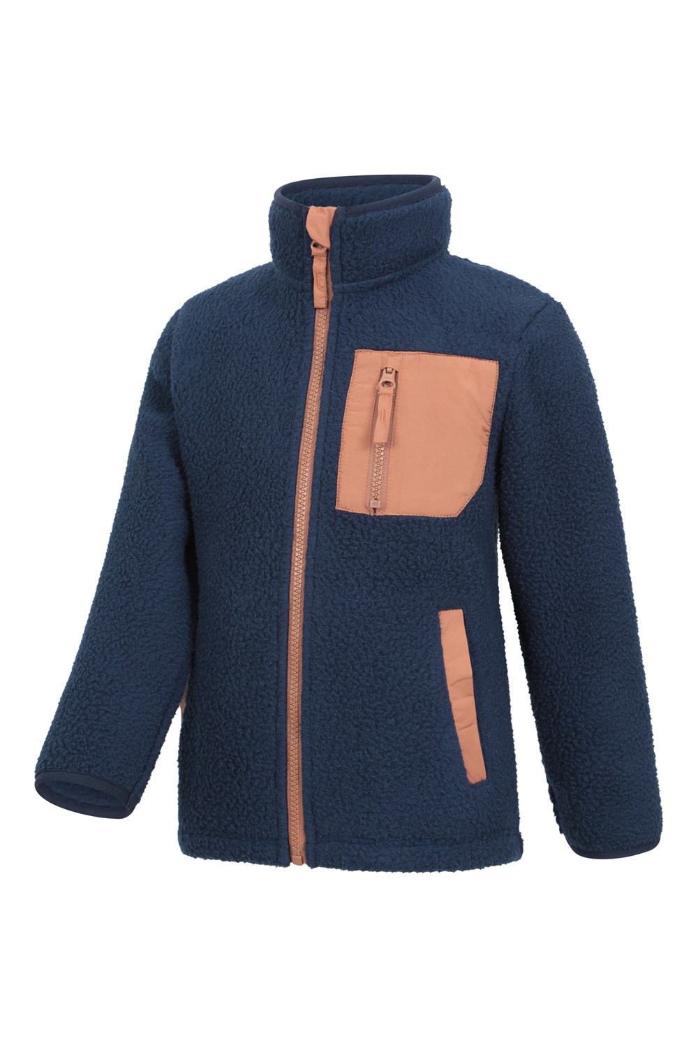 Mountain Warehouse Atlas Kids Borg Fleece Jacket Boys Girls Warm Full Zip Coat - Picture 19 of 21
