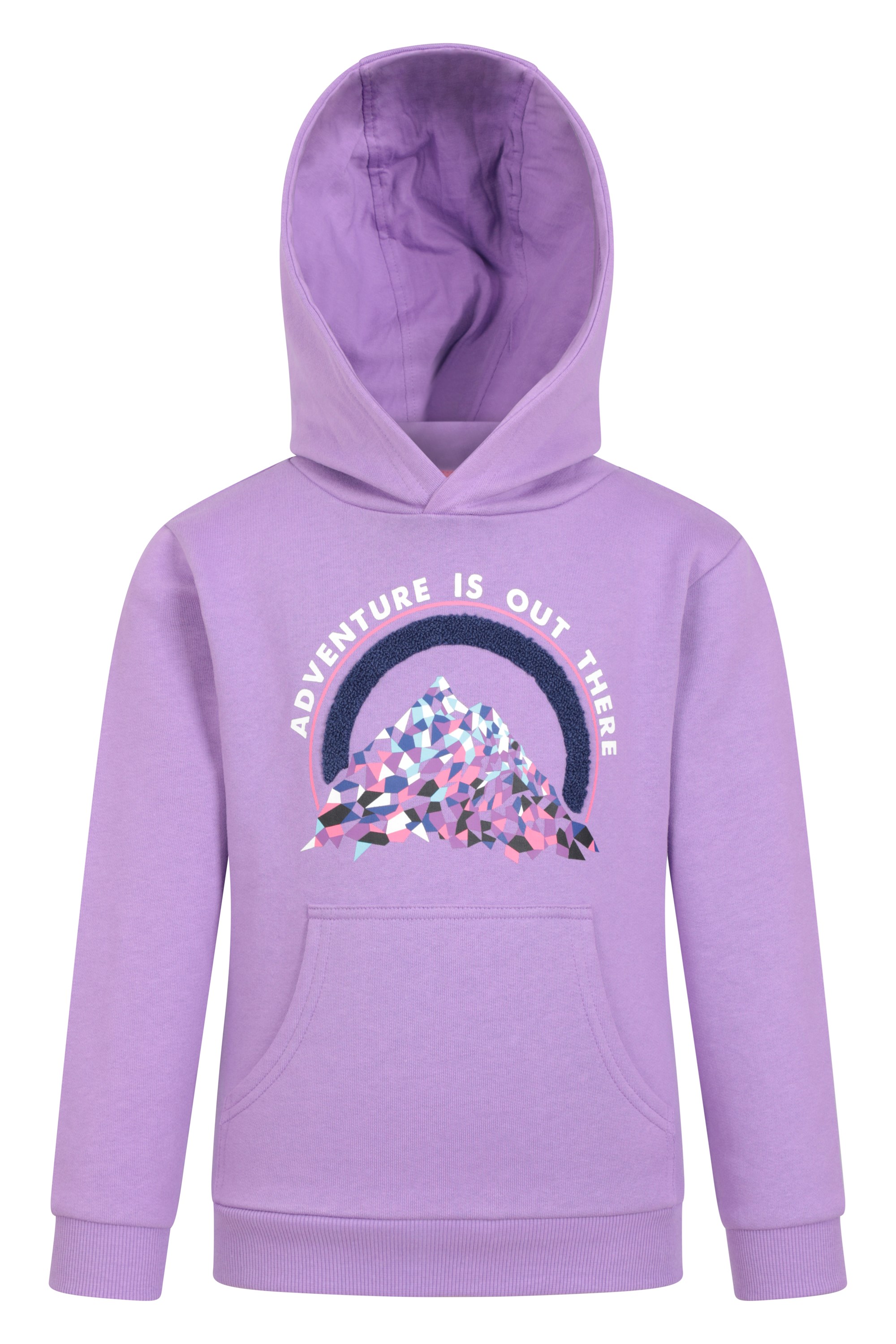 Adventure Is Out There Kids Organic Hoodie - Purple