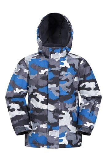 Raptor Printed Kids Snow Jacket Camouflage