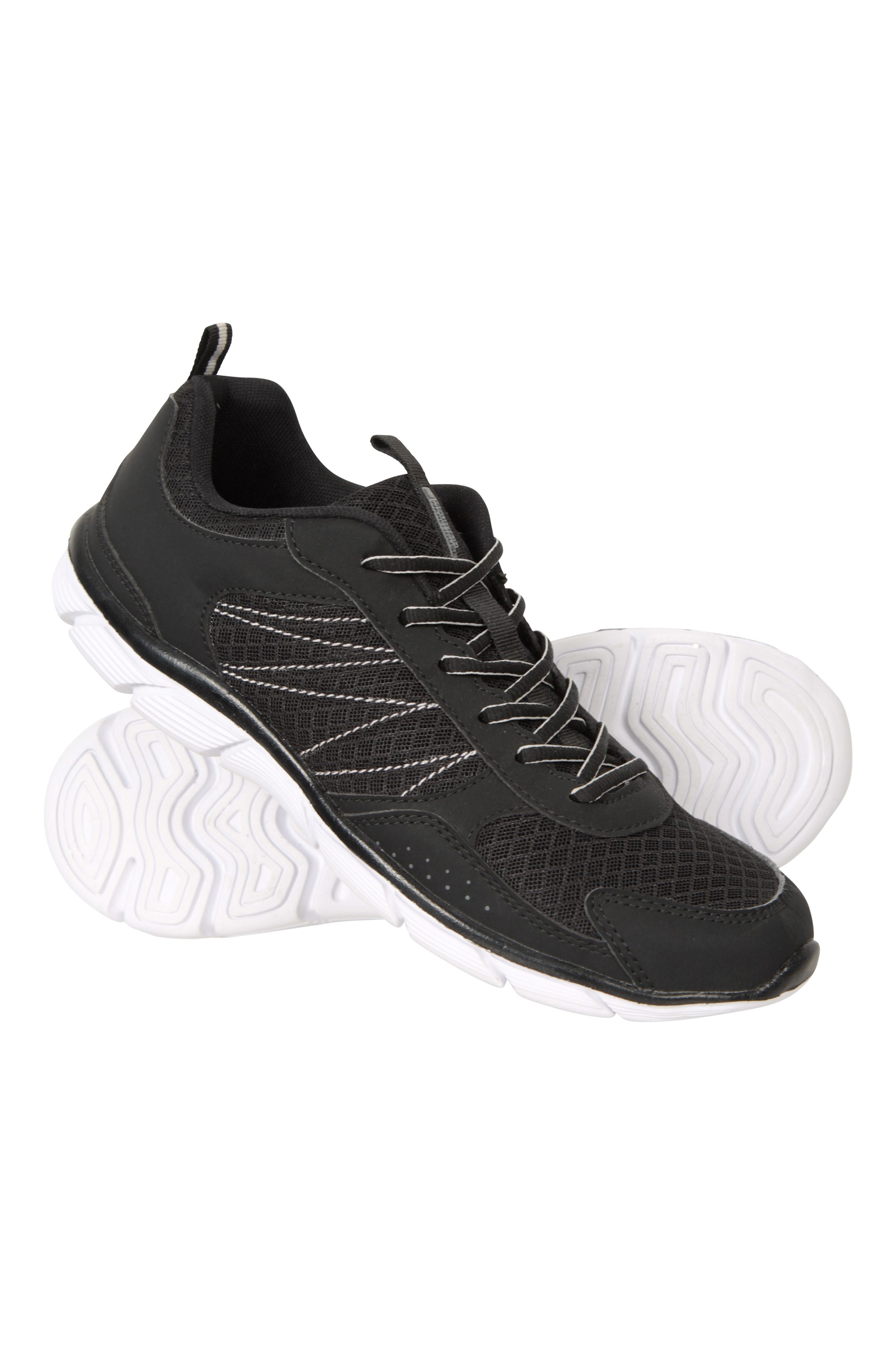 Men's black shop mesh running shoes