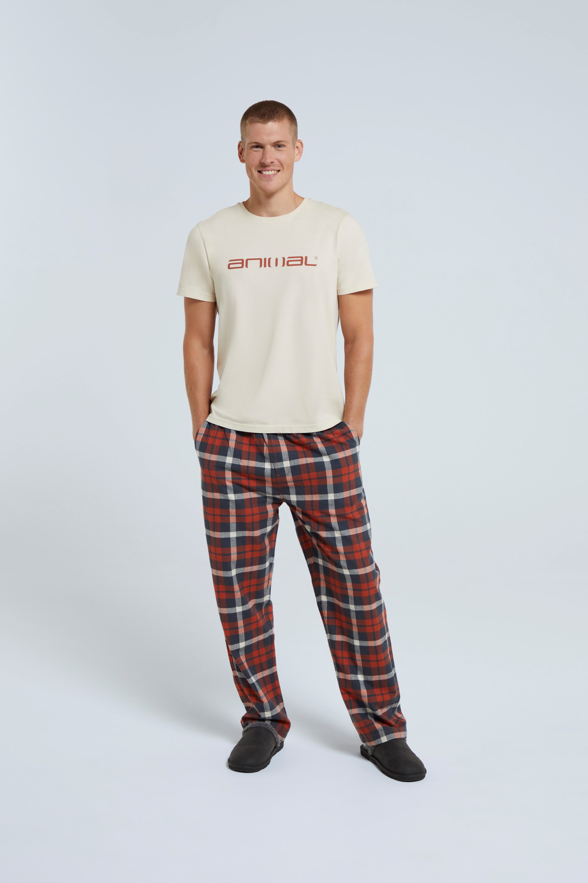 Kickback Mens Organic Pyjama Set - Orange