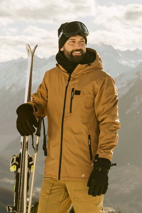 Laxx chaqueta de nieve con logotipo para hombre