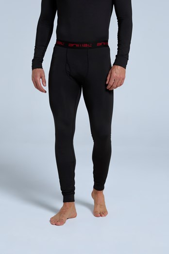 Off Piste Mens Base Layer Leggings Black